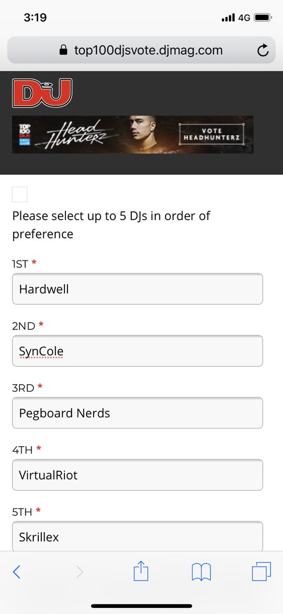 hardwell_jay's tweet photo. DJmagの投票が開始したと聞いて早速投票しました！
みんな、Hardwellに投票しよう！ https://t.co/zJ9zxDBfZ7