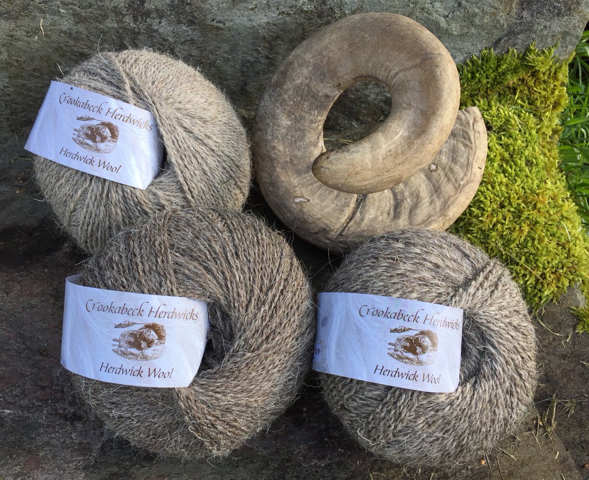 Herdwick wool at Crookabeck Farm.