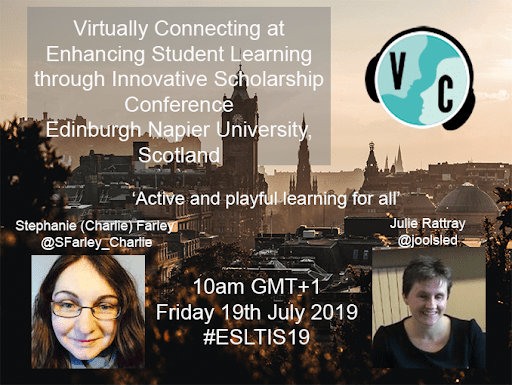 VConnecting's tweet photo. Virtually Connecting at #ESLTIS https://t.co/7WKYU7wT0i https://t.co/FCwCwCDwlc
