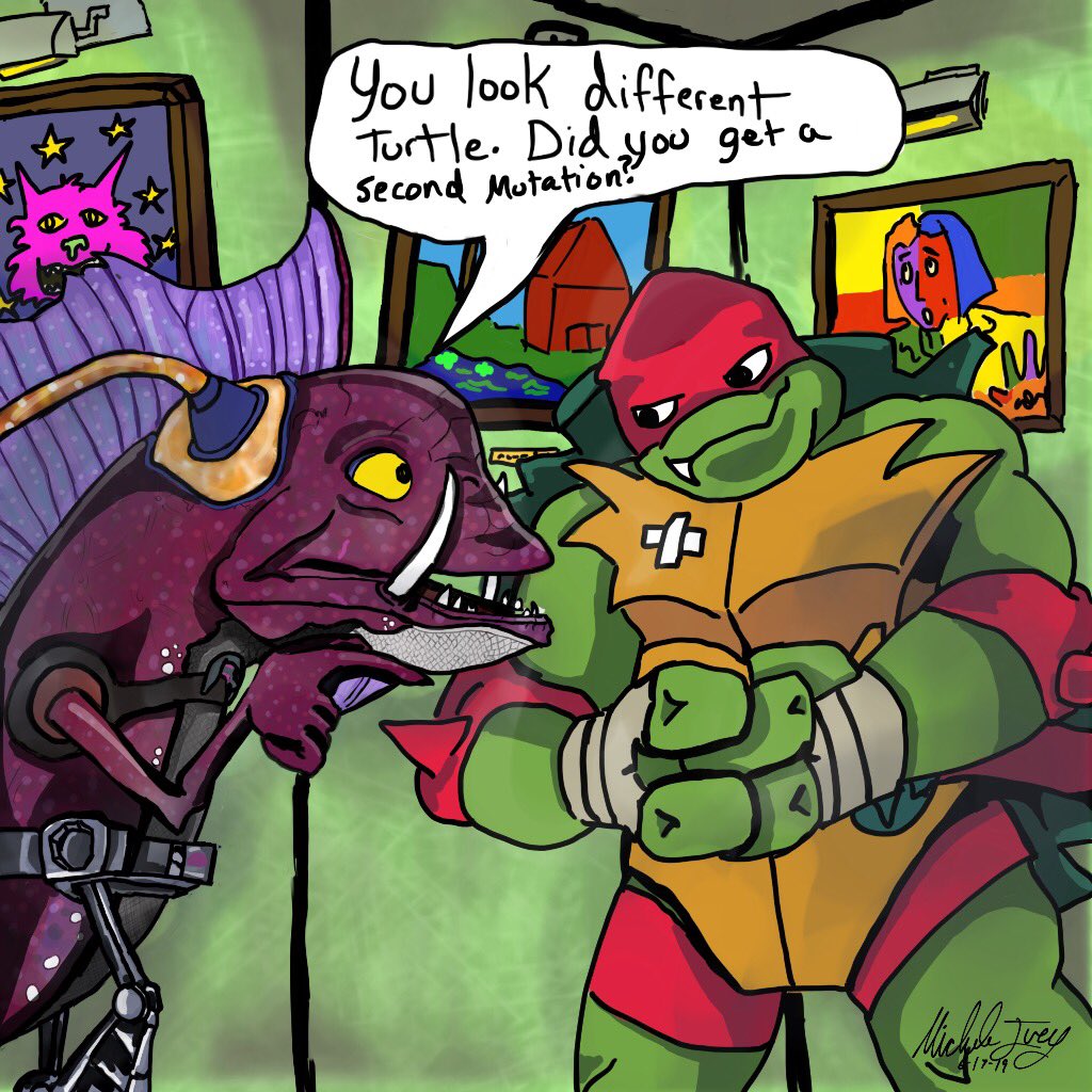 cowabungacorner's tweet photo. Turtles with #Villains from other #TMNT series. #ROTTMNT #Raphael with #FishFace @TMNT @ChristianLanz @OmarMiller #TMNT2012 #TeenageMutantNinjaTurtles #TMNTFanArt #FanArt #TMNTArt #TMNTRaphael #RaphaelTMNT #NickTMNT #NickTurtles #Drawing #TMNT35 #RiseoftheTMNT #Artwork #TMNTRaph https://t.co/RvooFCm8vh