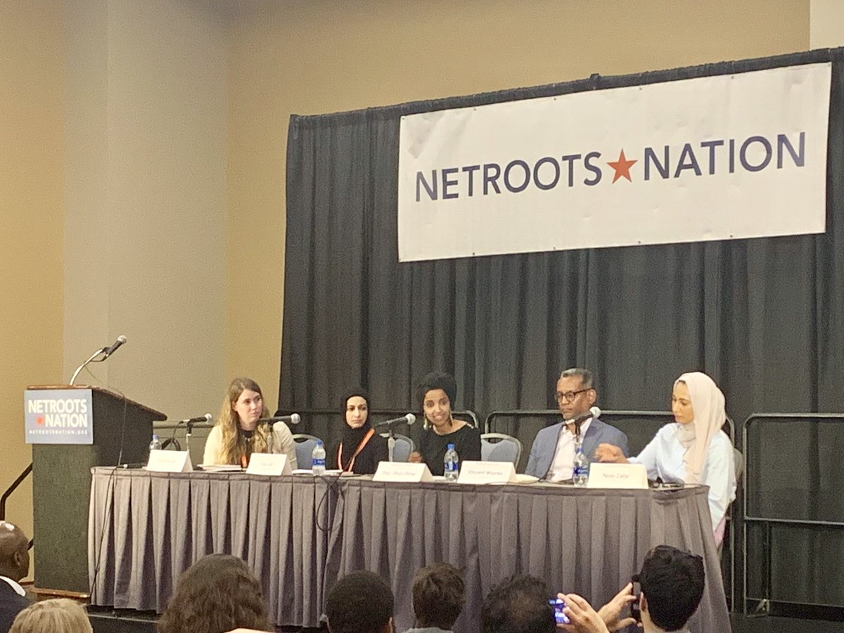 jnoisecat's tweet photo. “For many generations in the United States, whether that be with Indigenous peoples or the enslaved, there is an extreme othering,” says @IlhanMN during a panel on foreign policy. “I think it is important for us to think about the systematic rollback of many of these systems.” https://t.co/ZqNrvATyjI