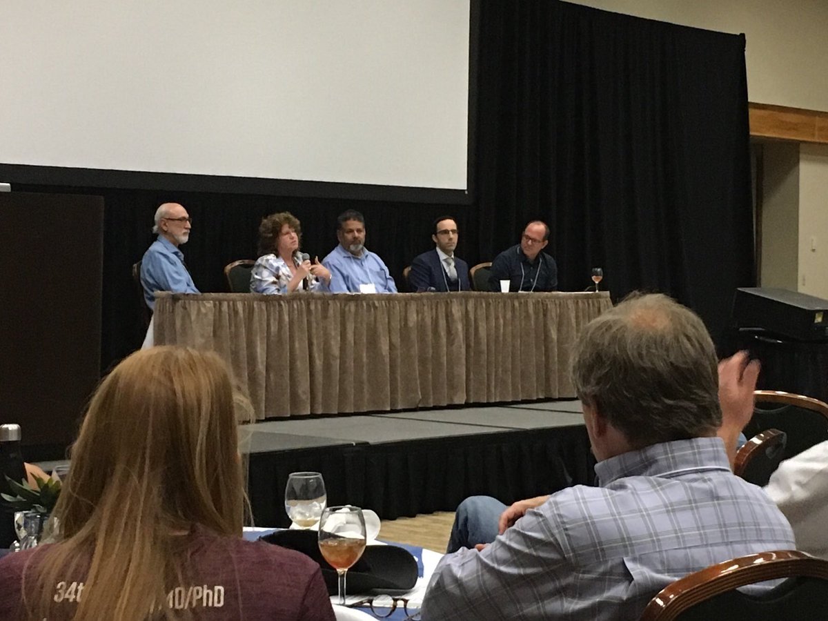 InsulinHeart's tweet photo. Panel preparing trainees for the next step towards #PSTP applications and interviews at #MDPhDCon2019. Thank you! https://t.co/V66MRKumvj