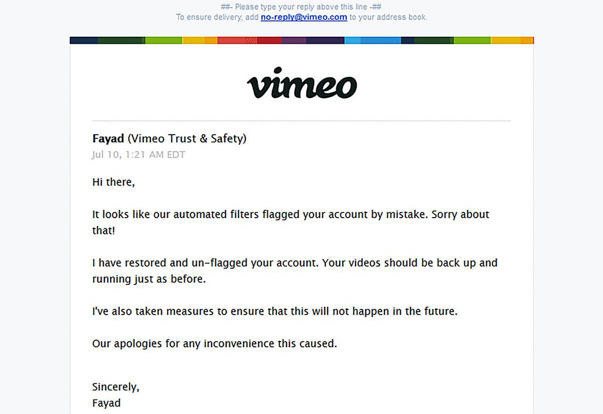 PAVZO_'s tweet photo. The VIMEO Update on taking down PAVZO FASHION CHANNEL - 9hrs later - 10 July 2019

#PAVZO #producer #london #pavzofashionchannel #fuckvimeo #vimeokillsmychannel #dualstandards #biggestfashionchanneldown #vimeoistheworst #vimeocompetition #deletingmychannel #vimeosucks https://t.co/dxsTsEddqD