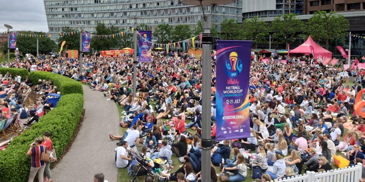 UNBELIEVABLE SCENES FROM THE FAN ZONE 👀👀👀👀 CANT BELIEVE THIS IS HOW FAR WE HAVE COME NETBALL! #WEEKENDAPPRECIATION🙌 #BLESSED