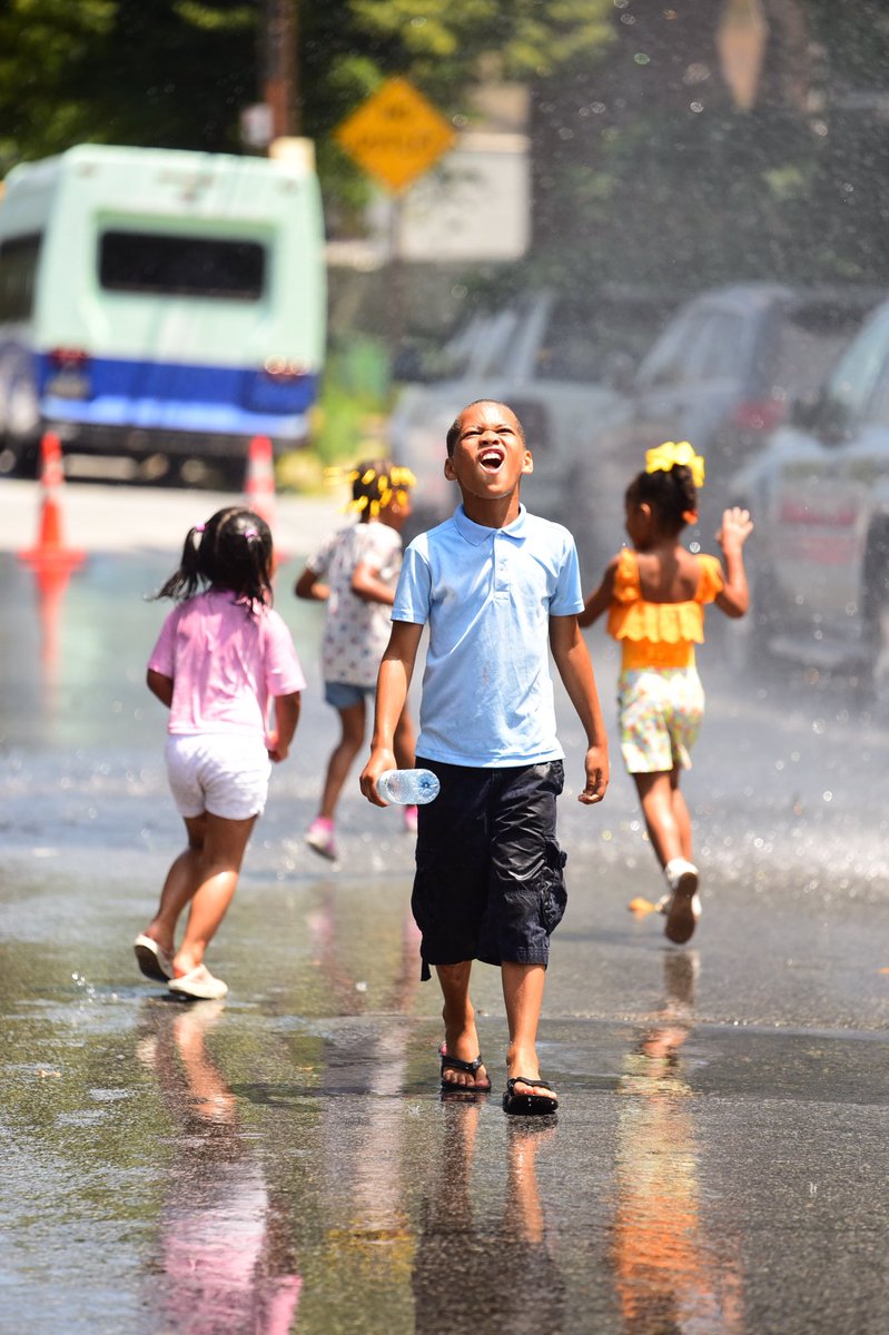 FDNY's tweet photo. Looking to #BeatTheHeat today? Join us at the #FDNY Block Party! All ages welcome at #Engine257 and #Ladder170 at 1361 Rockaway Parkway #Brooklyn until 4 pm. See a full list of Summer Block Party dates + locations at https://t.co/knqexVdQef https://t.co/LeN5wvExHX