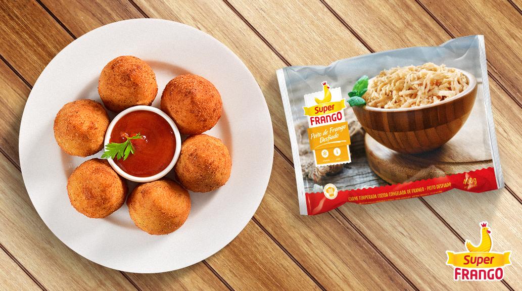 superfrango's tweet photo. O peito desfiado traduz o que é praticidade e sabor sem limites! Prepare deliciosas coxinhas com essa maravilha e arranque elogio de todos! Veja a receita: https://t.co/r7JXeiKOYR
#SuperFrango #Coxinha #Receita #FrangoÉSuperFrango https://t.co/Nt3Xz7oolq