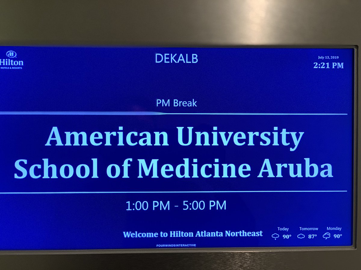 @AUSOMAruba Great Open House! It was wonderful to see future physicians in the making like @JSPatelMD @drsanjaygupta @MedSmarter Great presentation by Chase, very informative and Interactive!