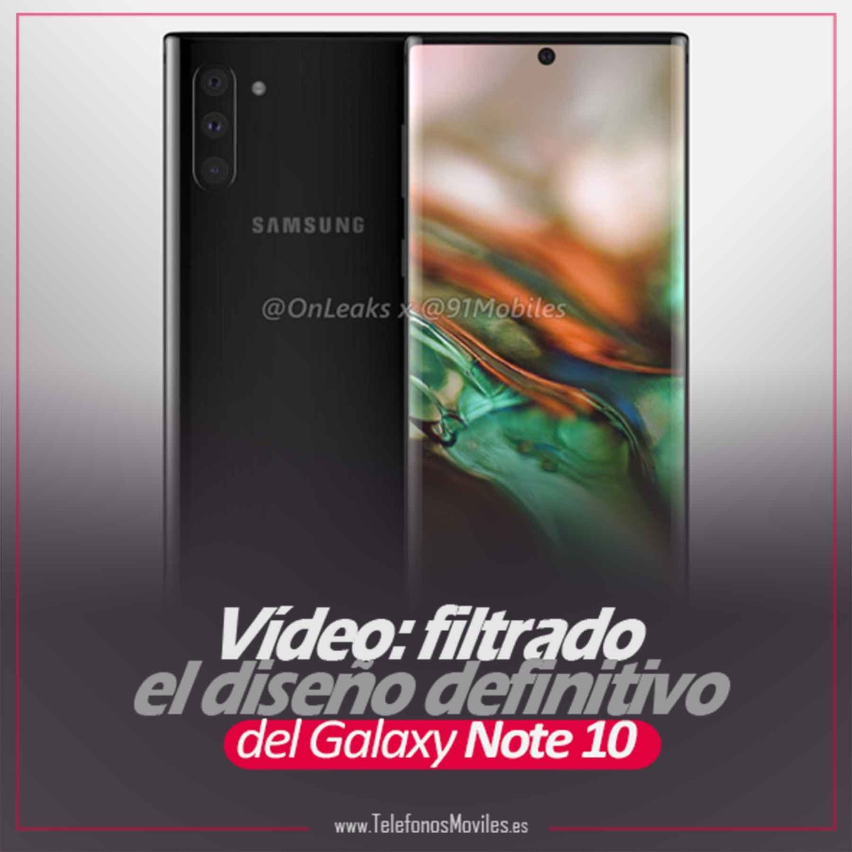 TLFMoviles's tweet photo. Vídeo: filtrado el diseño definitivo del Galaxy Note 10
https://t.co/RomFdghSYJ
#video #Galaxy #Note10 dispositivos #Moviles #TelefonosMoviles #España https://t.co/ccxiYCdGRY