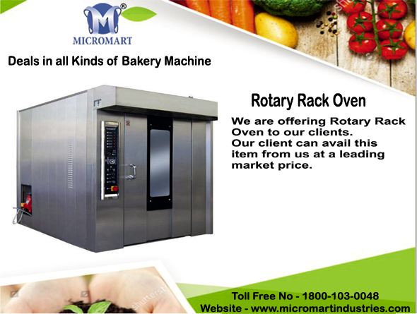 Micromartindust's tweet photo. Micromart Industries ®
Micromart Rotary Rack Bakery Oven
We deals in all kinds of Bakery Equipment
Any Enquirer Please Contact Me - 1800-103-0048
Website - https://t.co/6qGtWgBfzj
#Rotary_Oven #Rotary_Rack_Oven #Bakery_Oven #Bakery_Machine #Bakery_Equipment #Bakery_shop #bakery https://t.co/p85wxlbt4f