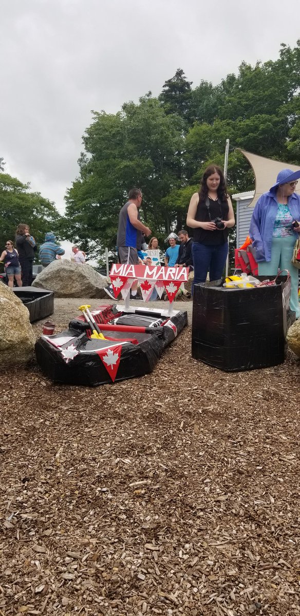 SoloExplore's tweet photo. Some of the 3m Duct tape boats at todays race.
#FunDuctRaiser @Polycorp #3MDuctTapeBoatRace @haligonia @SBCHFX https://t.co/WgBbWklft6