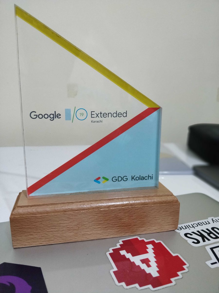 codewith_ahsan's tweet photo. Thanks, @GDGKolachi for the shield. It was amazing speaking at #io19extended #io19Pakistan at @HabibUniversity. The crowd was amazing & the organizers did a great job. Truly one of the best community events of the year.
#gde #speaker @GoogleDevExpert #gdgkolachi #angular https://t.co/MocaTn2eit
