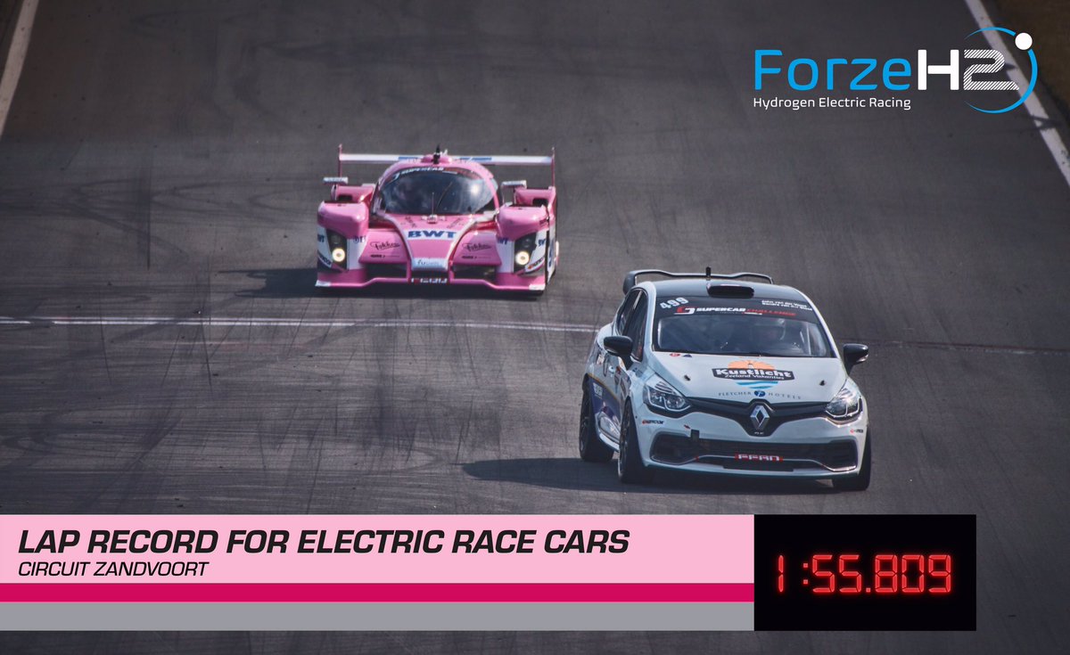 forzeh2racing's tweet image. We set the fastest lap time in our class: 1:55,809. With this time we broke the official #electric #racecar #laprecord of @CPZtweets . How about that for being competitive!