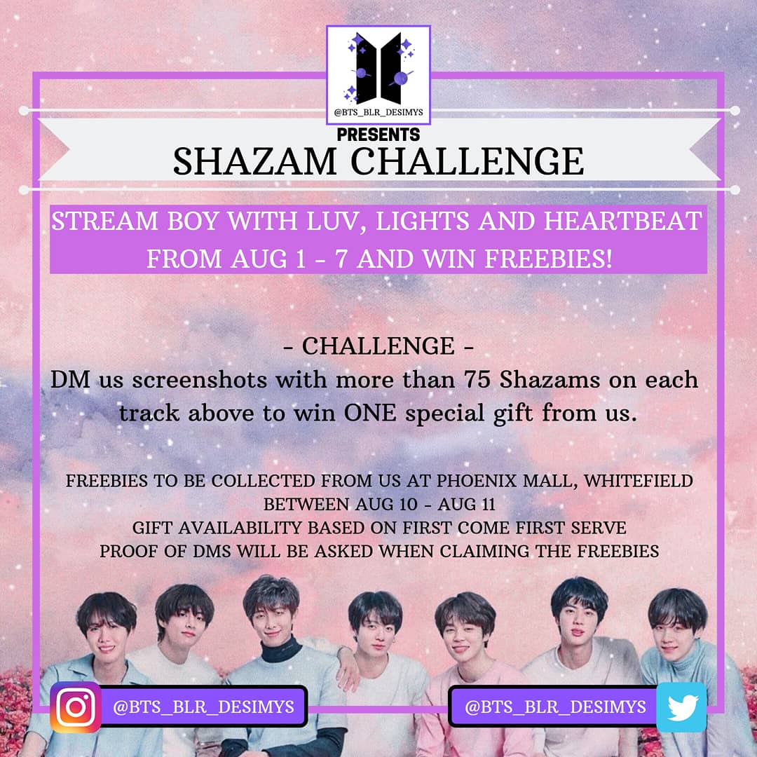 bts_blr_desimys's tweet photo. Ready to @BTS_twt on @spotifyindia with @Shazam??
Join the our #spotify #spotifyindia #shazam #giveaway #challenge
DM us for queries
#bts #bangtansonyeondan #btsindia #btsarmy #btsfanbase #bengaluruarmyfanbase #blrarmy #btsblrdesimys #btsdesimys #desimys https://t.co/nbwbo6b2ir