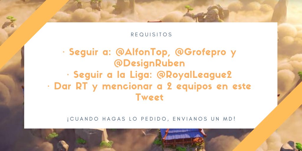 [#ClashRoyale]
Como a la 1° Edicion le queda una semana para que acabe ¡abrimos la inscripciones para la 2° edicion! Recordamos que la liga es POR EQUIPOS. Requisitos en la imagen