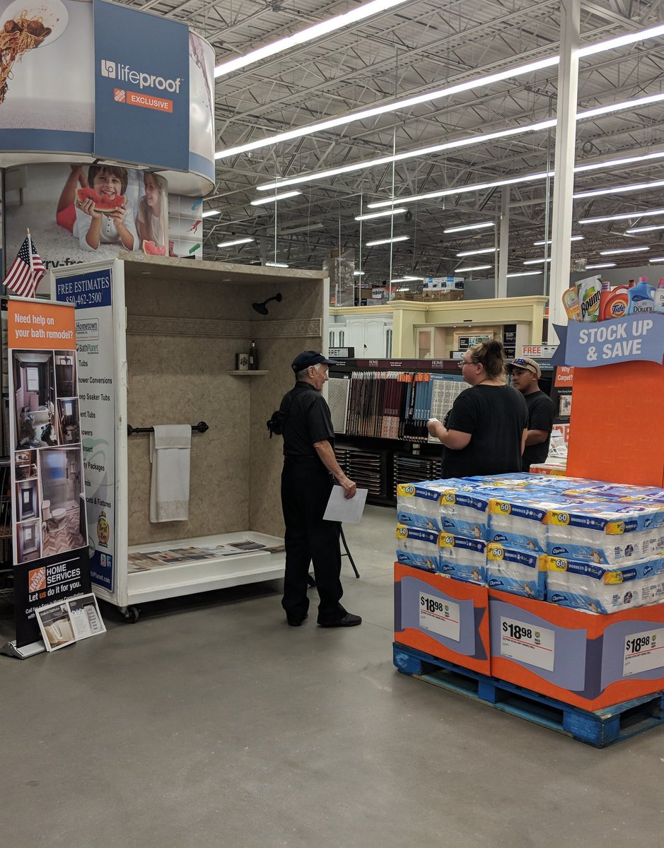 depotman78's tweet photo. Don stopped by Pace today to show our customers how to turn their old tub or shower into a brand new custom unit they would love! #SalesInLeadsWin @gjasonwood23 @HdTarrant @empfield_steven https://t.co/PjUam5Q6zG