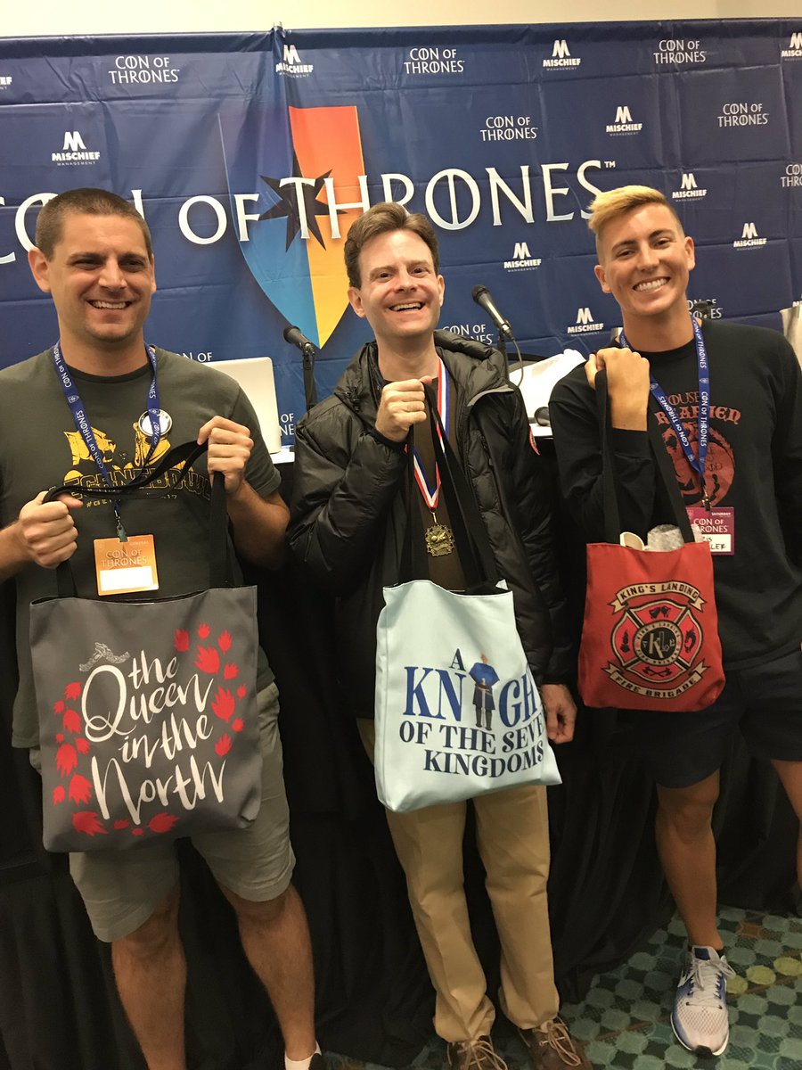 FireandLunch's tweet photo. Our spelling bee winners! @ConOfThrones https://t.co/u9Ac6Ns1FO