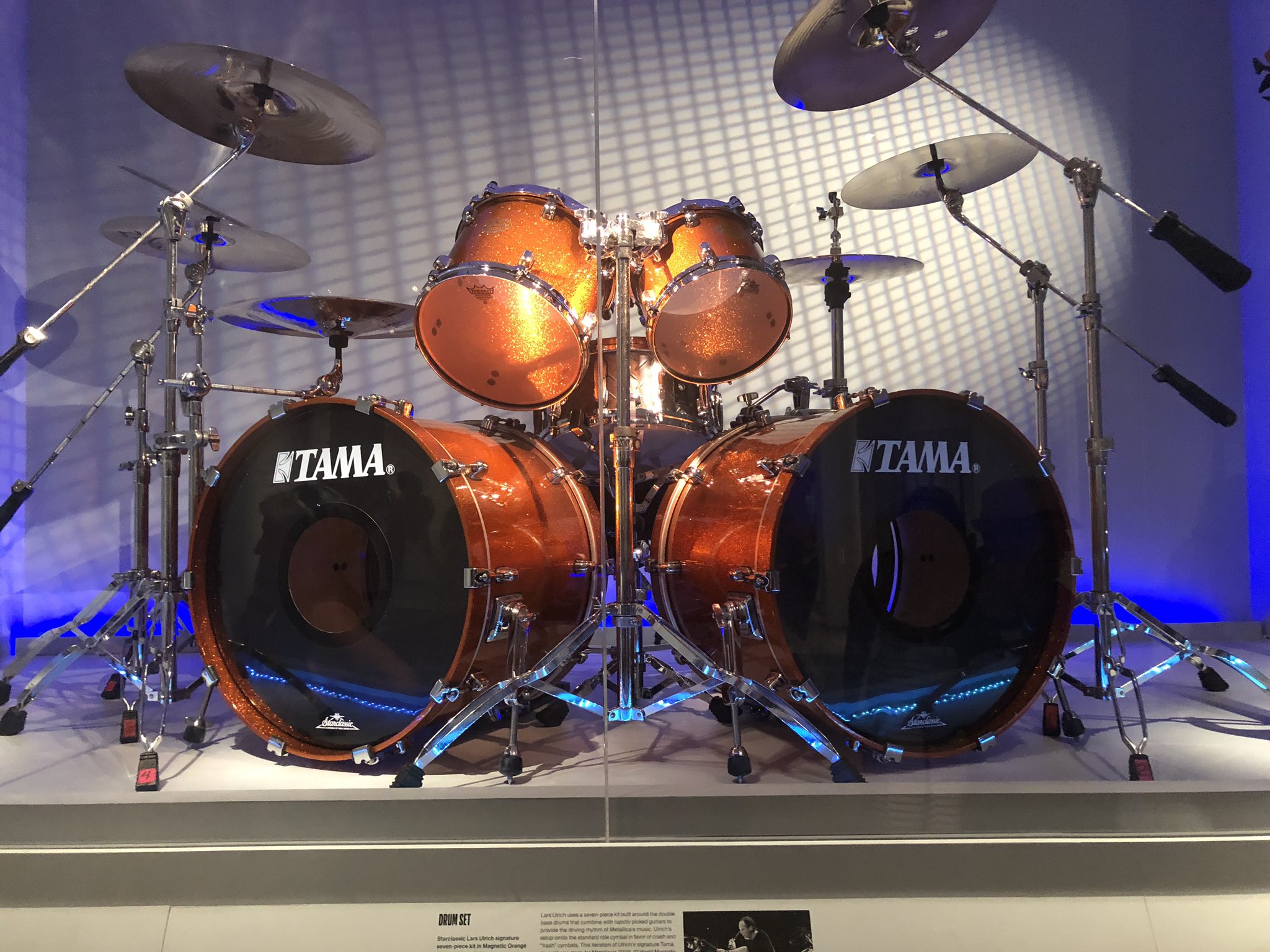 Lars ulrich on sale drum kit
