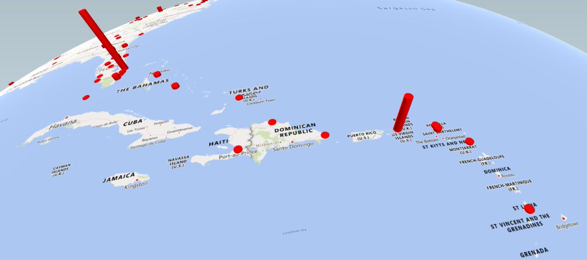 5) Here are some maps showing the total # of passengers in each location