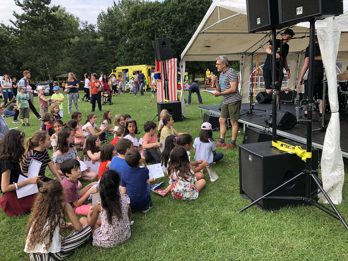 Fabulous to see our young people reading out their poems with Daljit Nagra at Summer Fun in the Park today.