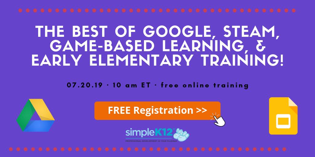 SimpleK12's tweet photo. Discover how #engineering activities can provide real world opportunities for children to empathize, collaborate, and develop a growth mindset. Join SimpleK12 on 7/20 for this FREE #Teacher Online Training Event! https://t.co/BS5TU4eRrG #earlyelementary #stemchat #sel https://t.co/98UUmpaoJU