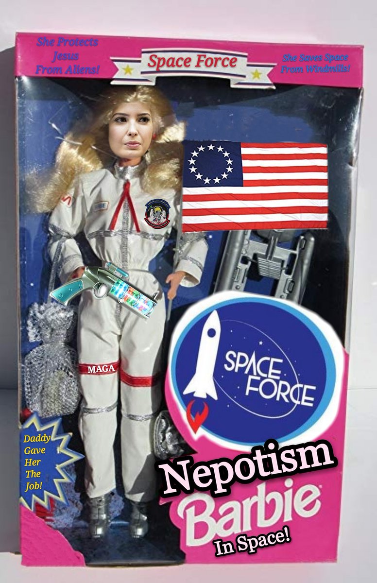 margie_hathaway's tweet photo. #Area51memes #Area51 #area51raid #SaturdayMorning #nepotismbarbie #spaceforce #ImpeachTrumpNow #AbolishICE #unwantedivanka #resignIvanka #NewJobs4Ivanka #CloseTheCamps #IStandWithAOC #Trump #ChingaLaMigra #ShameOnCaliburn #ThingsJesusNeverSaid #WhiteHouseCinema https://t.co/S9M0eMUxlt
