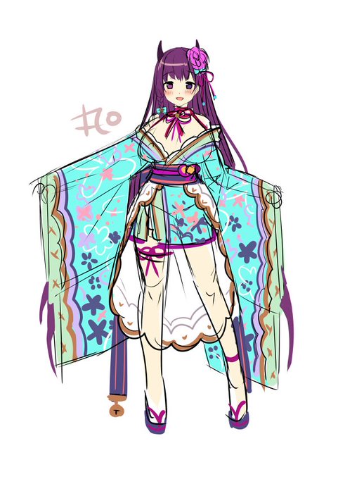 使う用のデザイン。鬼子 