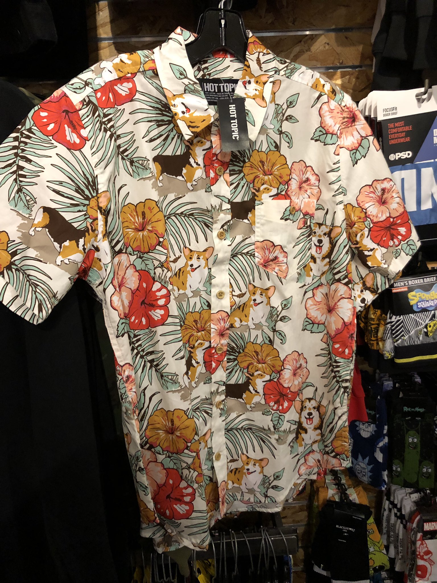 Corgi hawaiian shirt hot topic 2025