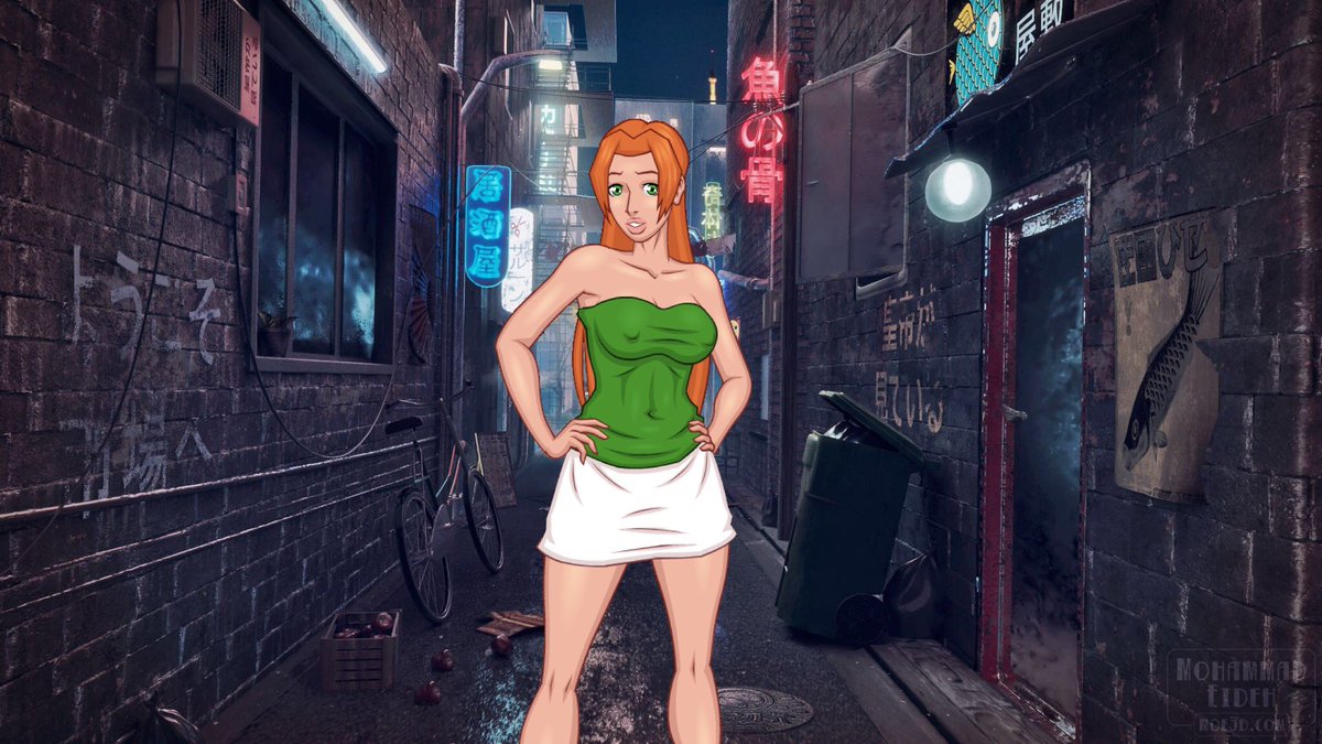 MNFclubModels's tweet photo. In her favourite alleyway! It’s @Sasha_MNF!! https://t.co/U8FzrYl8xs