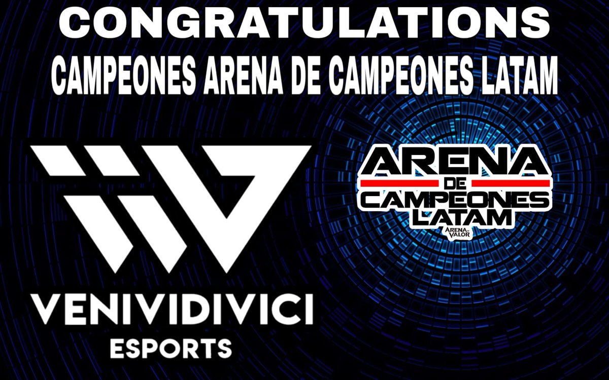 Salimos Campeones del Torneo Arena de Campeones Latam ante un gran rival como  ser Oid Mortal Gaming. Muchas Felicidades y muchos Exitos

We went out Champions of the Arena Tour of Latam Champions before a great rival like Oid Mortal Gaming. Congratulations and much success