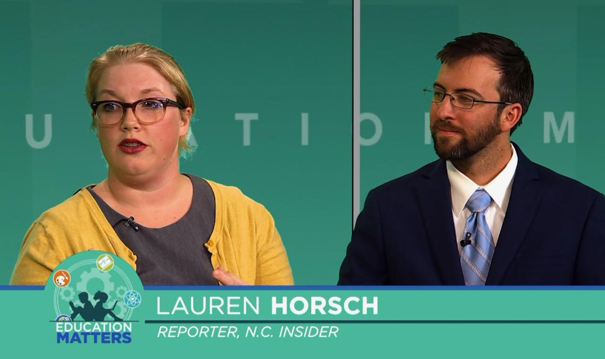 theNCForum's tweet photo. New Education Matters tonight at 7:30 PM @WRAL. Lauren Horsch, @ncinsider &amp; Will Doran of @newsobserver give the lowdown on the state budget. Plus meet Amy Jablonksi, a State Supt candidate who was a central player in @MarkRJohnsonNC's controversial @Istationed deal. #NCED https://t.co/Nnpou0BCGG
