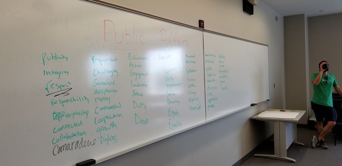 The gang's all here! Time for introductions, academy expectations and the meaning of "public affairs". #MPAA2019