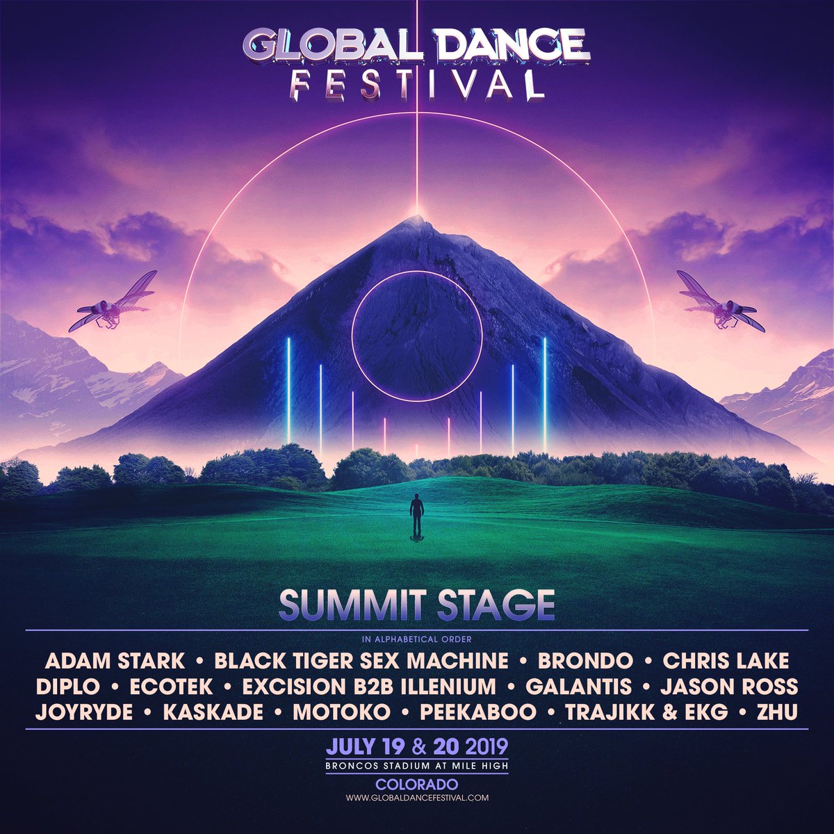 The Global Dance Festival Sumit Stage lineup for 2019