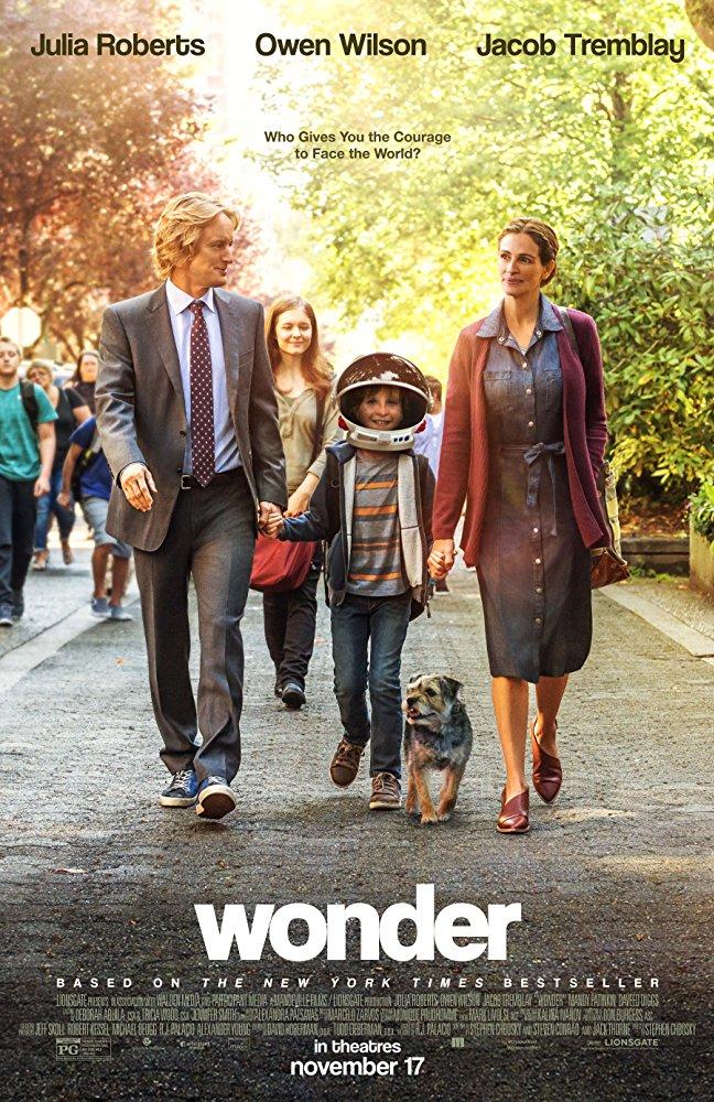 I just finished Wonder with (10/10)If this movie doesn't make you cry at any point during watching it, i'm sorry but there's absolutely something wrong with you Everything in this movie was just perfect , acting was perfect every story line was really great and very well made