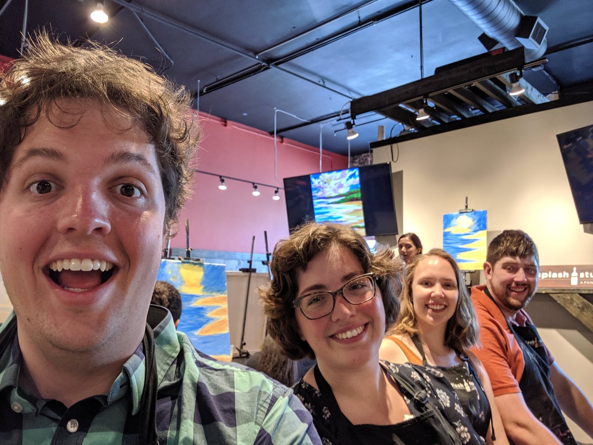 Shado_Temple's tweet photo. A a nice afternoon paint date @splashstudio with @mnbflute, @Ynkebour, and @HipHarbinger https://t.co/VKC3EZTlz8