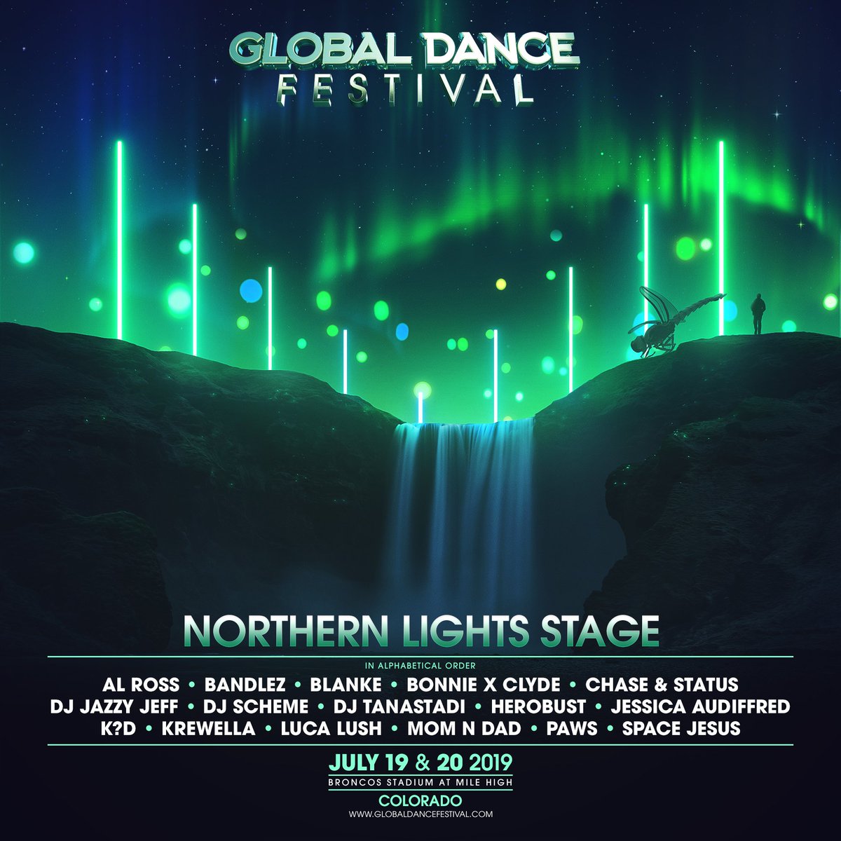 The Global Dance Festival Northern Lights lineup for 2019