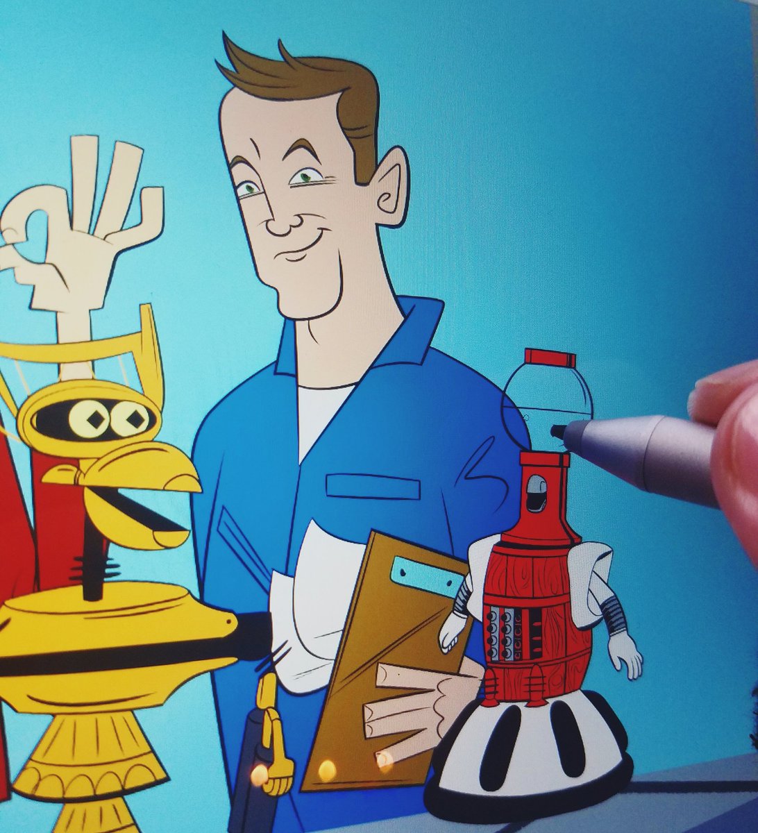 heroinstitute's tweet photo. Another week, another attempt at adding more to whatever this might be!

#drawing #WIP #characterdesign #MST3K #MysteryScienceTheater3000 #TomServo #workingonathing #Mike #MikeNelson #Joike #cartoon https://t.co/Ng5zBAgSl2