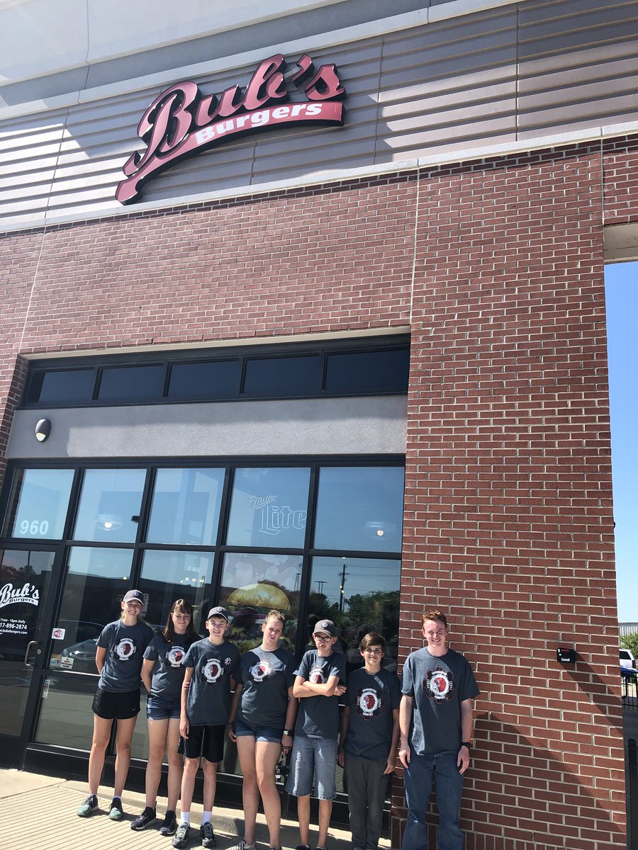 Celebratory dinner for the team <a href="/BubsBurgers/">Bub's in Carmel</a>