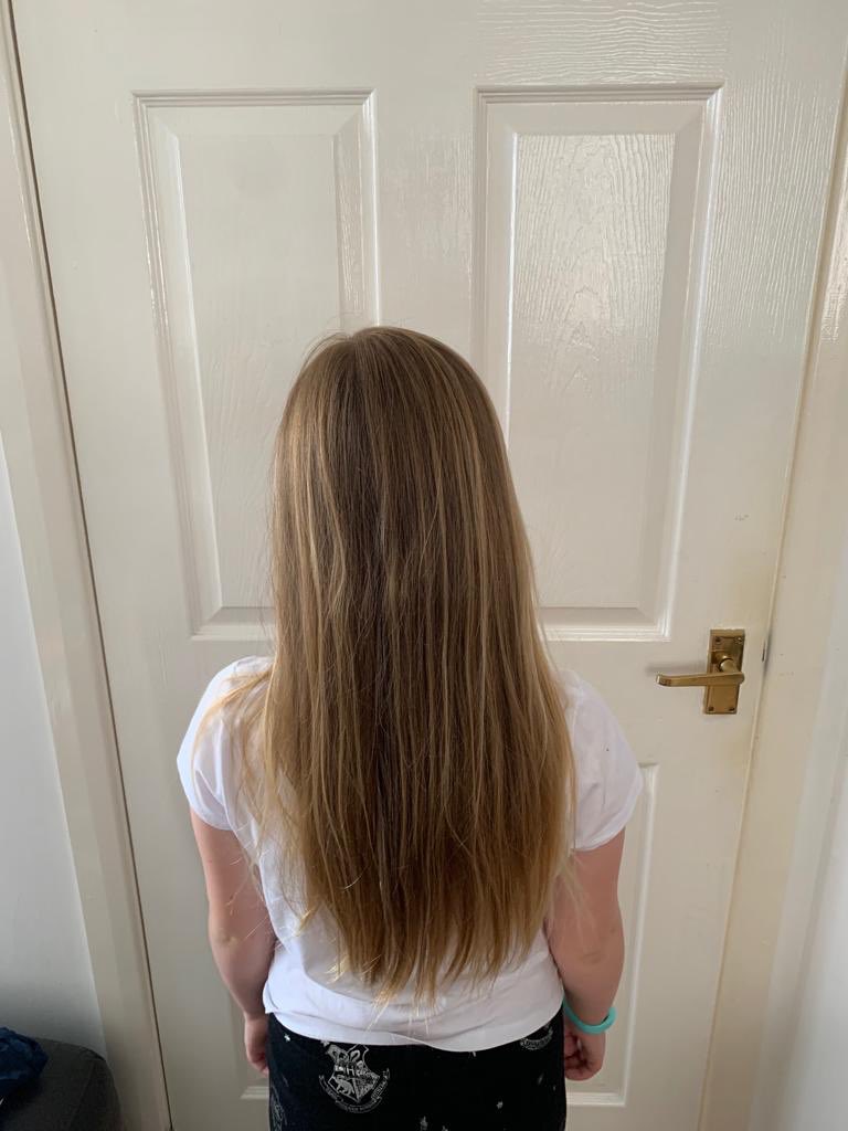 NeilC80's tweet photo. Prouder than proud of my Emma donating her hair to @LPTrustUK today.❤️ #hairtospare https://t.co/u3TusBSl1g