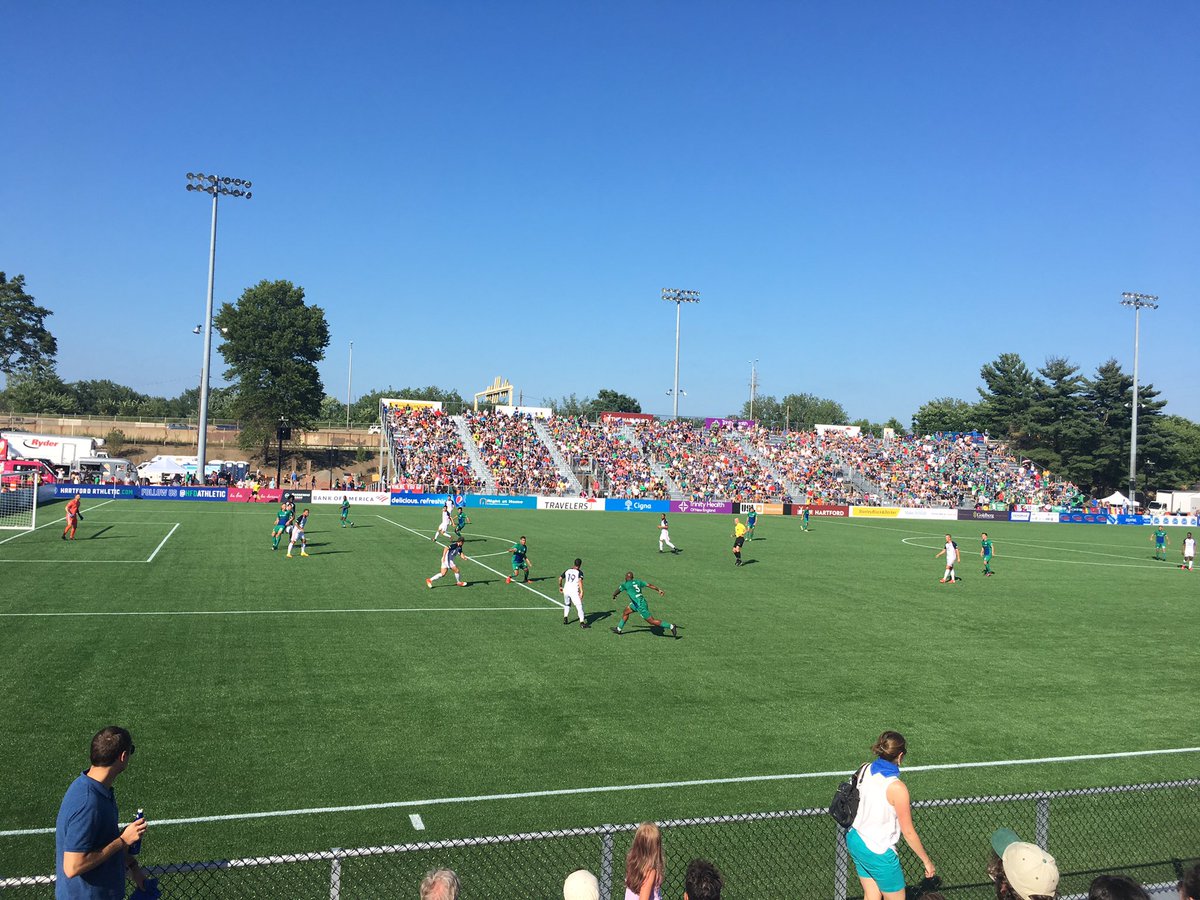 CTnewshound's tweet photo. Go @hfdathletic #fortesshartford #DillonStadium https://t.co/udHFZrbQWk