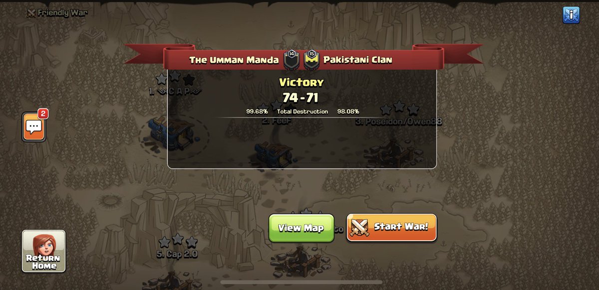 Quarter finals✔️ 
GG <a href="/PakistaniClan/">PakistaniClanCoC</a> 
 👏🏼👏🏼👏🏼👏🏼👏🏼👏🏼👏🏼👏🏼
Ƒʉͫcͧкͭιͪηͣ ⚔️T⚔️U⚔️M⚔️ 
<a href="/champwarleague/">Champions War League</a>