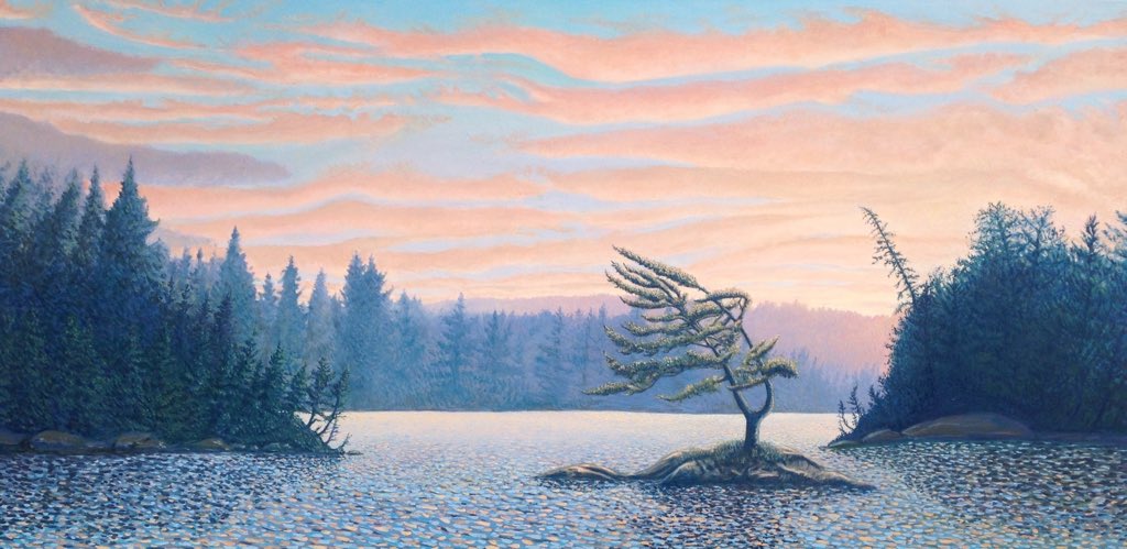 johnkinsella52's tweet photo. Sentinels III, First Light 2017
Oil on canvas 
30 x 60 inches 
#art #artlovers #paintings #oilpainting #canadianartist @Anishinabe_Life @NatureTrail_ca @algonquinoutfit @algonquin_lakes @MeanwhileinCana https://t.co/rc1B3158Wl