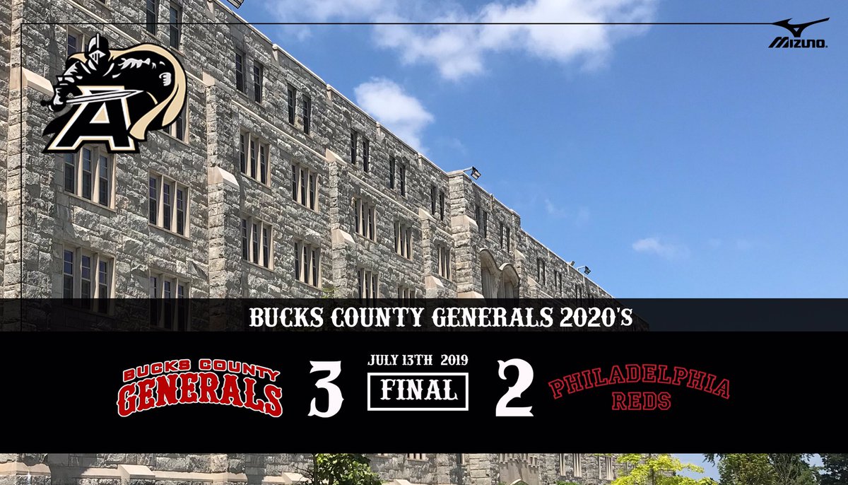 Generals 2020’s 3
Philadelphia Reds 2

WP: Steven Graver 
Save: Colby Chan 

Colby Chan- 2 run HR