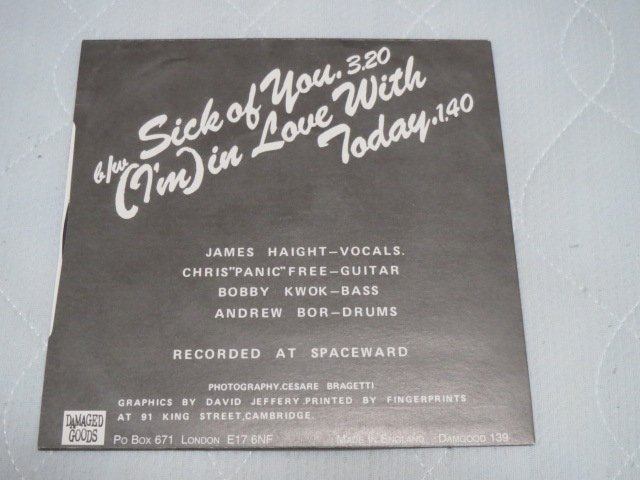 yanchiramo's tweet photo. パンクはシングル盤。
THE USERS / SICK OF YOU
2006年 DAMAGED GOODS Records DAMGOOD 139
UK Reissue
#theusers #70spunk #vinylcollection #VinylRecords #punkrockvinyl #レコード #レコードコレクター #パンクロック #パンクのレコード #アナログレコード https://t.co/XZ5lzCeXnF