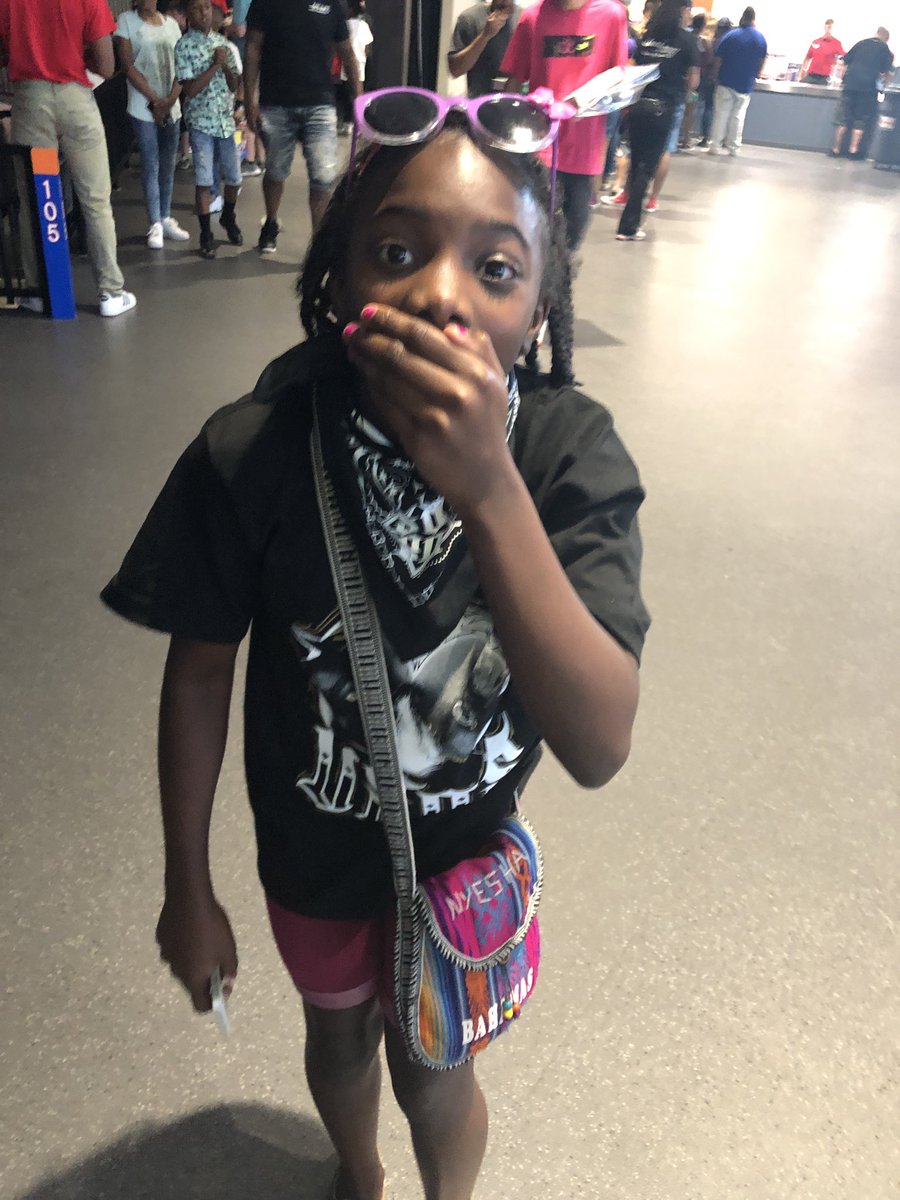 RealDDT18's tweet photo. The look on my daughters face when she realized she was at #WWEPetersburg #Priceless https://t.co/Aky0c3MfVN