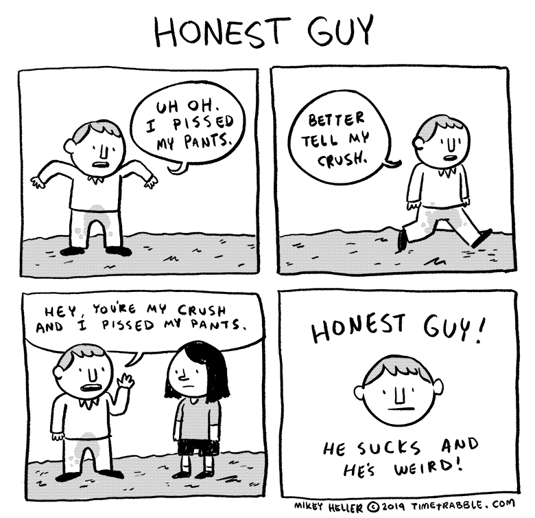 i drew a comic about an honest guy 