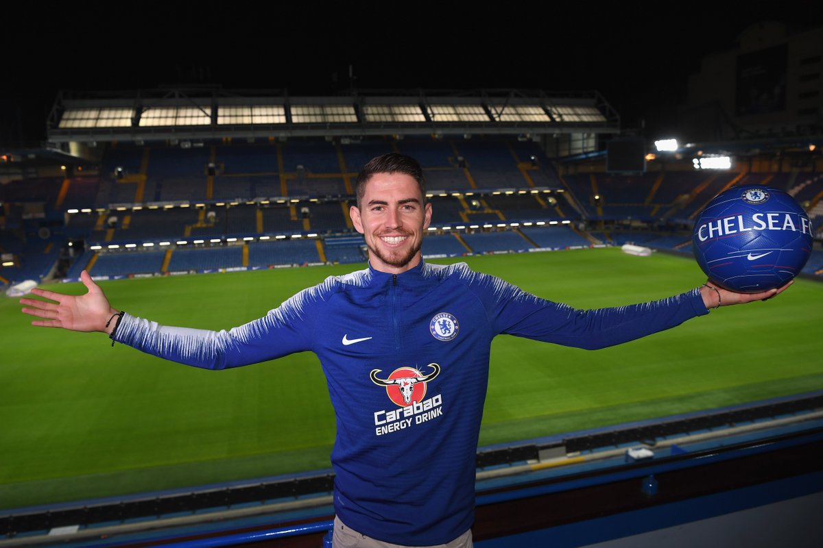ChelseaFC's tweet photo. We signed Jorginho one year ago today! 🙌🗓 https://t.co/ZvNEkHD61u