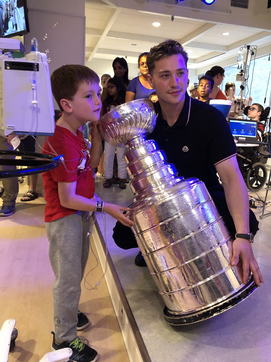 Vince Dunn Celebrates The Stanley Cup In Lindsay