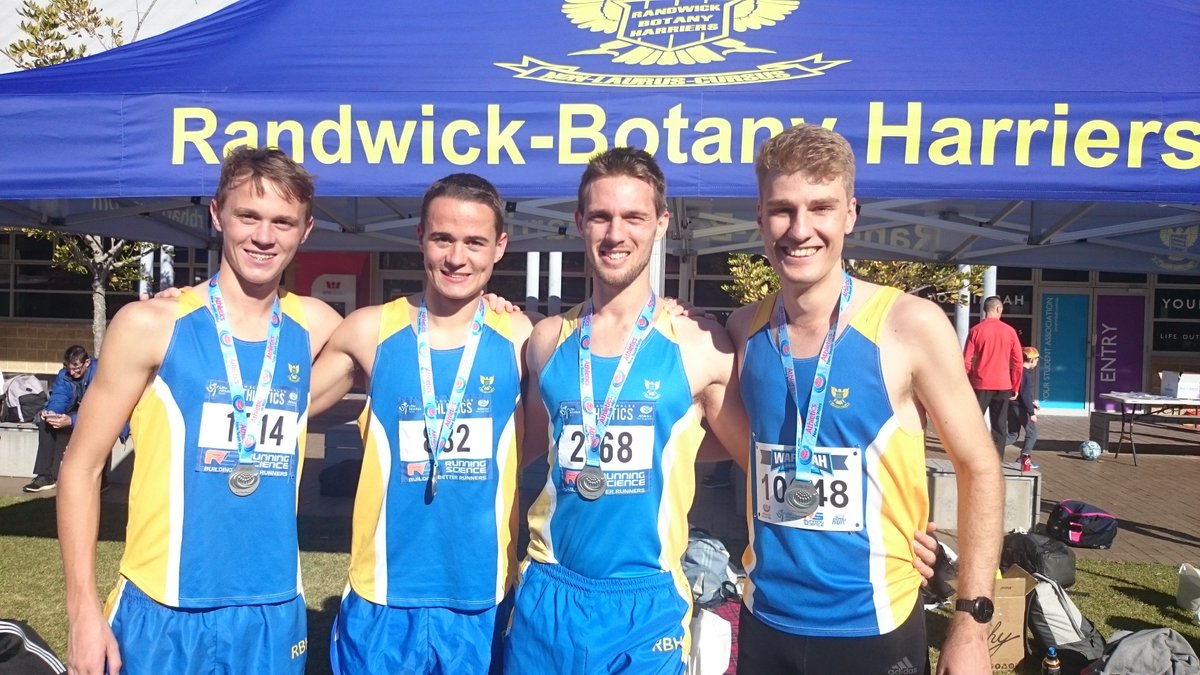 rbharriers's tweet image. New generation on display. Our renewed Open Men team won silver in very dramatic race. Congratulation guys. From L to R: Drew Fryer, Kirt Fryer, Richard Newell and Stefan Music.