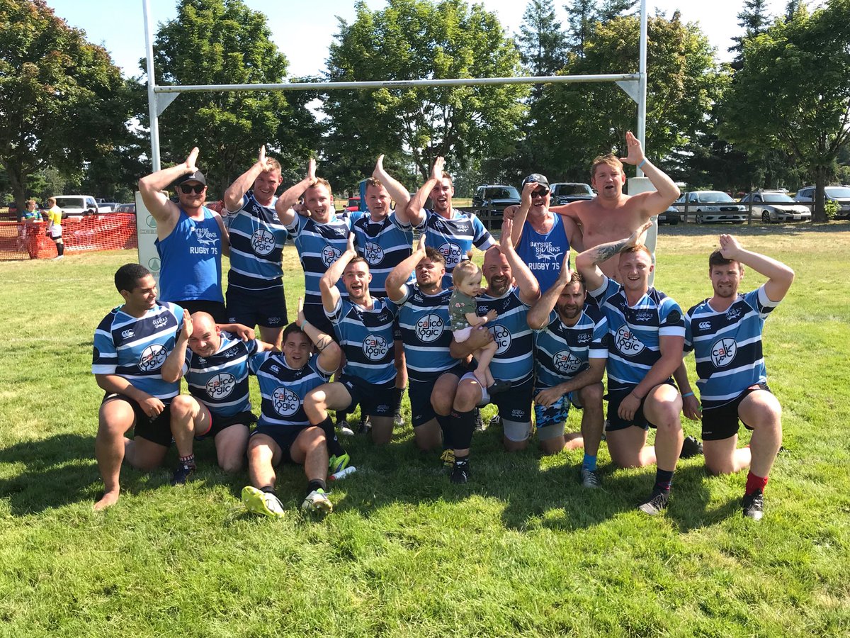 bayside_sharks's tweet image. Bayside Sharks beat WWU in a classic of a final 22-21. Tries by Liam Wilson, Spenny Marshall, Jesse MacKail and Sam Knights with the winner. Can-Am Champs 2019 ⁦@bcrugbyunion⁩ ⁦@BCRugbyNews⁩ ⁦@VancouverRugby⁩ ⁦@sobsrugby⁩