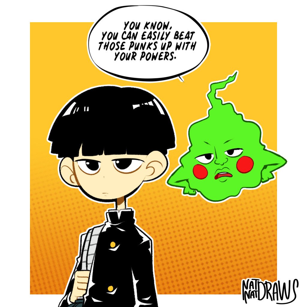 Mp100 doodle. I freakn love Mob, sweet baby boi 